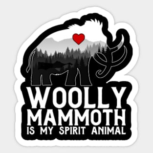 Woolly Mammoth Is My Spirit Animal Sticker